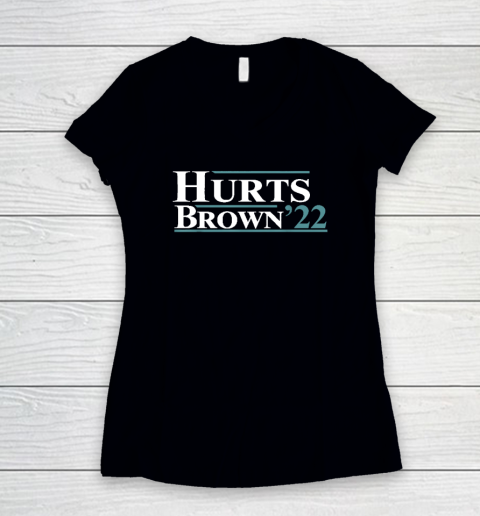 Hurts Brown'22 Women's V-Neck T-Shirt