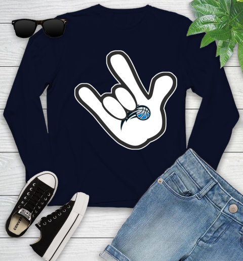 Orlando Magic NBA Basketball Mickey Rock Hand Disney Youth Long Sleeve 3