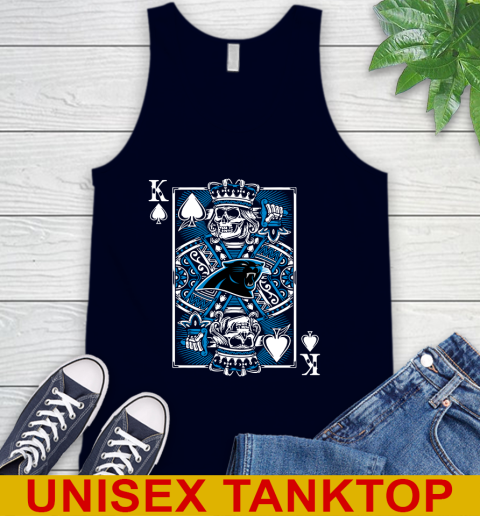 Carolina Panthers NFL Football The King Of Spades Death Cards Shirt Tank Top 2