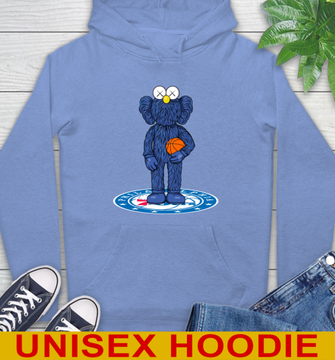 NBA Basketball Philadelphia 76ers Kaws Bff Blue Figure Shirt Hoodie 11