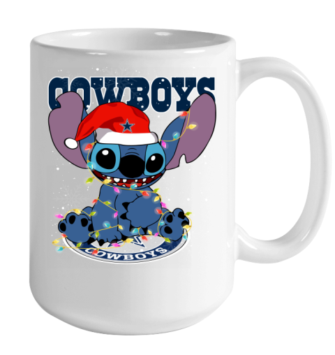 Dallas Cowboys NFL Football noel stitch Christmas Color Changing Mug 15oz 2