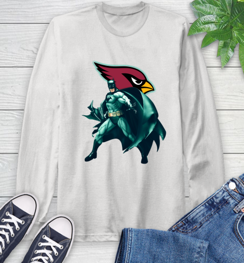 NFL Batman Football Sports Arizona Cardinals Long Sleeve T-Shirt