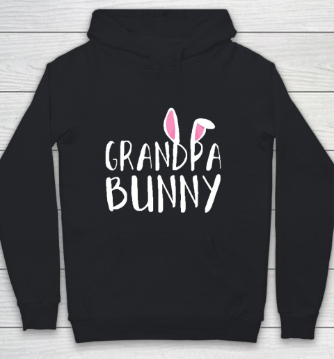 Grandpa Funny Gift Apparel  Grandpa Bunny Paps Family Matching Easter Youth Hoodie
