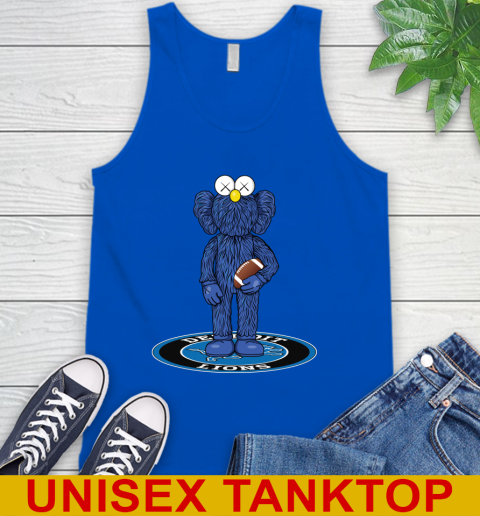 NFL Football Detroit Lions Kaws Bff Blue Figure Shirt Tank Top 5