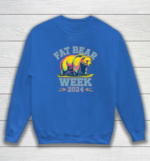 Fat Bear Week 2024 Grazer Animal Lover Alaska Katmai Nature Sweatshirt 5