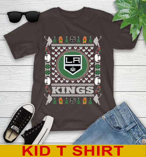Los Angeles Kings Merry Christmas NHL Hockey Loyal Fan Youth T-Shirt 6