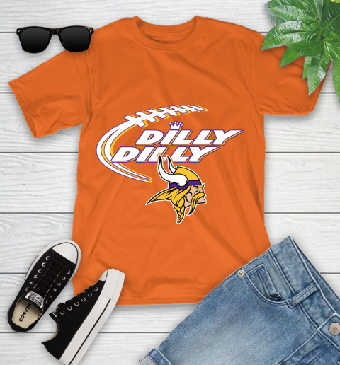 NFL Minnesota Vikings Dilly Dilly Football Sports Youth T-Shirt 7