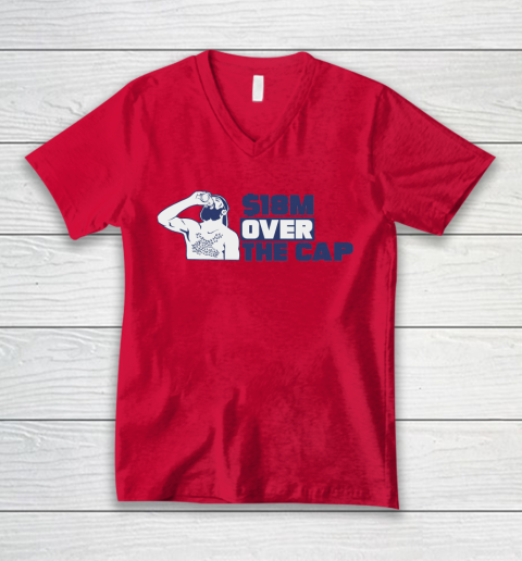18M Over The Cap Shirt Tampa Bay Hockey V-Neck T-Shirt 3
