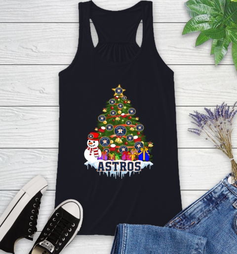 Houston Astros Merry Christmas MLB Baseball Sports Racerback Tank 10