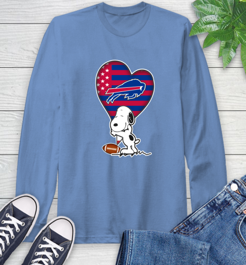 Buffalo Bills NFL Football The Peanuts Movie Adorable Snoopy Long Sleeve T-Shirt 11