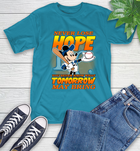 Kansas City Royals MLB Baseball Mickey Disney Never Lose Hope T-Shirt 9