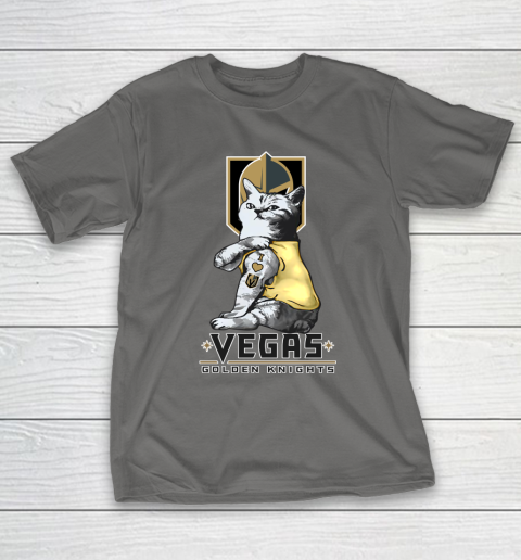 NHL My Cat Loves Vegas Golden Knights Hockey T-Shirt 8