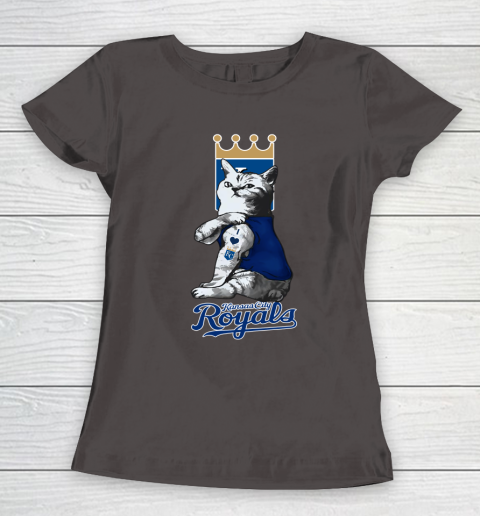 MLB Baseball My Cat Loves Kansas City Royals Women's T-Shirt 7