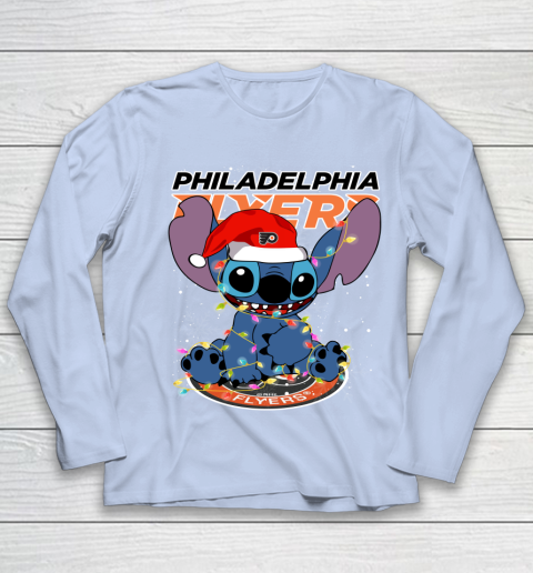 Philadelphia Flyers NHL Hockey noel stitch Christmas Youth Long Sleeve 5