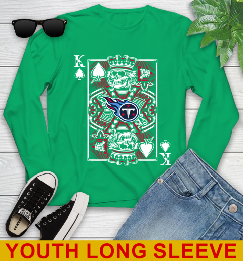 Tennessee Titans NFL Football The King Of Spades Death Cards Shirt Youth Long Sleeve 7