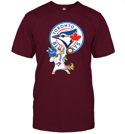 Hip Hop Dabbing Unicorn Flippin Love Toronto Blue Jays Unisex Jersey Tee