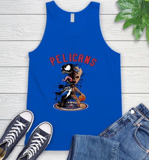 NBA New Orleans Pelicans Basketball Venom Groot Guardians Of The Galaxy Tank Top 5