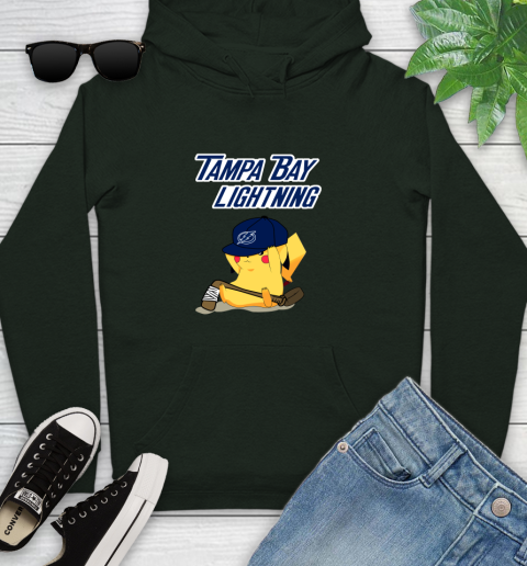 NHL Pikachu Hockey Sports Tampa Bay Lightning Youth Hoodie 13
