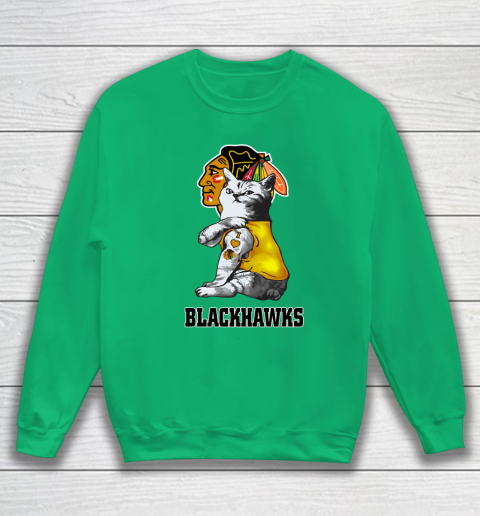 NHL My Cat Loves Chicago Blackhawks Hockey Sweatshirt 5