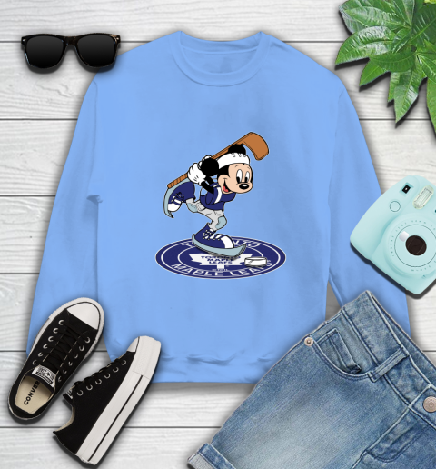 NHL Hockey Toronto Maple Leafs Cheerful Mickey Disney Shirt Sweatshirt 11