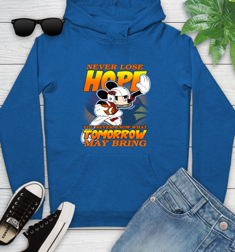 Atlanta Falcons NFL Football Mickey Disney Never Lose Hope (2) Youth Hoodie 11