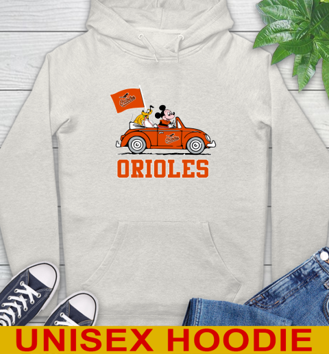 MLB Baseball Baltimore Orioles Pluto Mickey Driving Disney Shirt Hoodie 12
