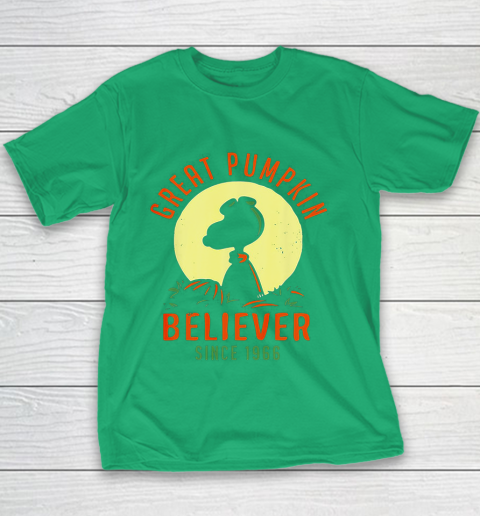 Peanuts Great Pumpkin believer since 1966 Halloween Youth T-Shirt 3