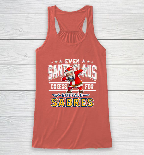 Buffalo Sabres Even Santa Claus Cheers For Christmas NHL Racerback Tank 3