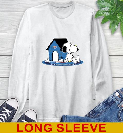 NBA Basketball Oklahoma City Thunder Snoopy The Peanuts Movie Shirt Long Sleeve T-Shirt