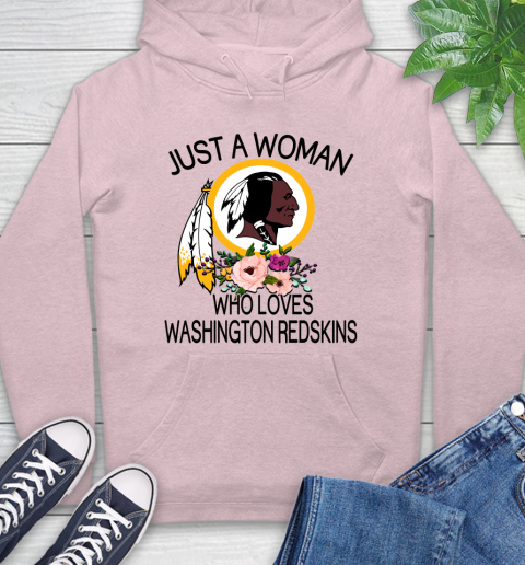 NFL Just A Woman Who Loves Washington Redskins Football Sports Hoodie 7
