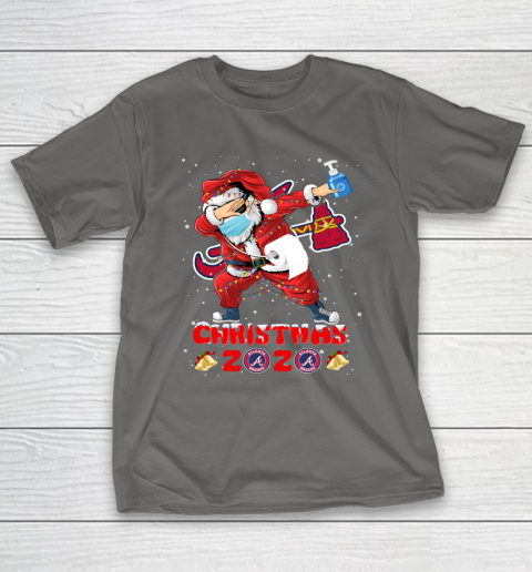 Atlanta Braves Funny Santa Claus Dabbing Christmas 2020 MLB T-Shirt 8