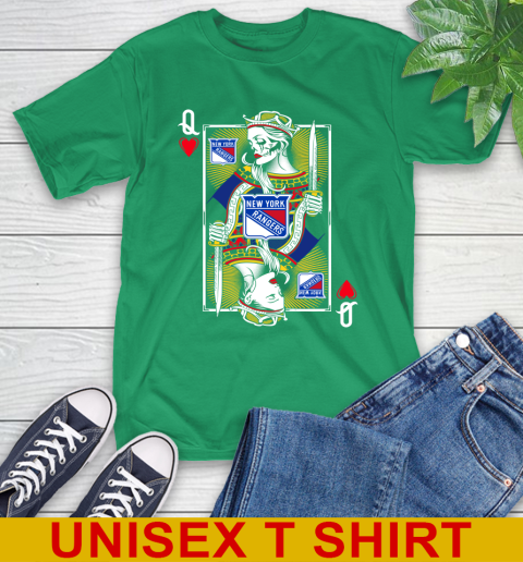 NHL Hockey New York Rangers The Queen Of Hearts Card Shirt T-Shirt 8 NHL Hockey New York Rangers The Queen Of Hearts Card Shirt T-Shirt - Image 8