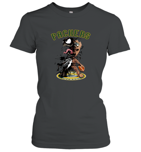 NFL Green Bay Packers Football Venom Groot Guardians Of The Galaxy NCo5XVzrn7j ladies t shirt 20 95 151514 front black
