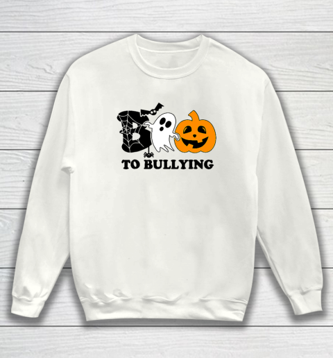 Boo To Bullying Orange Anti Bullying Unity Day Halloween Sweatshirt
