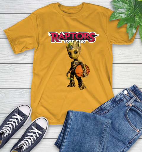 Toronto Raptors NBA Basketball Groot Marvel Guardians Of The Galaxy T-Shirt 3