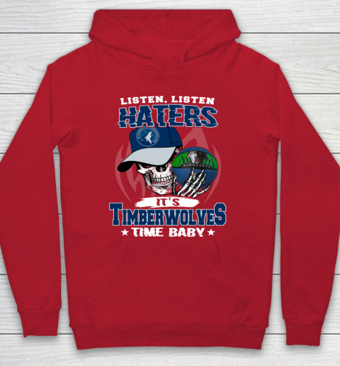 Listen Haters It is TIMBERWOLYES Time Baby NBA Hoodie 7