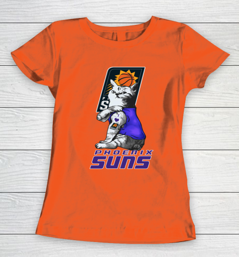 NBA Basketball My Cat Loves Phoenix Suns Women's T-Shirt 3