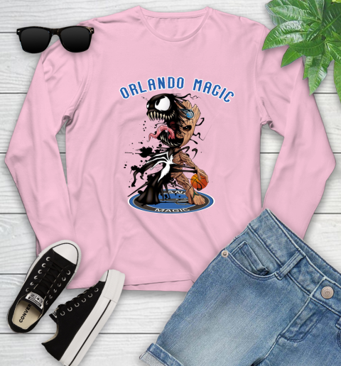 NBA Orlando Magic Basketball Venom Groot Guardians Of The Galaxy Youth Long Sleeve 10