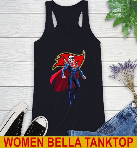 NFL Superman DC Sports Football Tampa Bay Buccaneers Racerback Tank 10