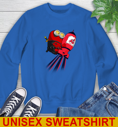 MLB Baseball Cleveland Indians Deadpool Minion Marvel Shirt Sweatshirt 11