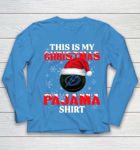 Tampa Bay Lightning This Is My Christmas Pajama Shirt NHL Youth Long Sleeve 5