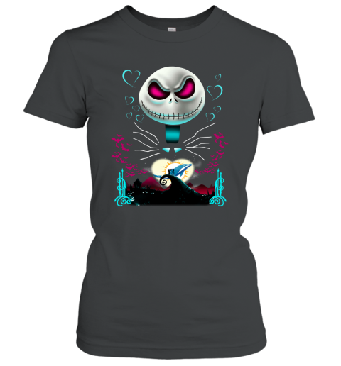 Miami Dolphins Jack Skellington All Over Printed 3D Shirt