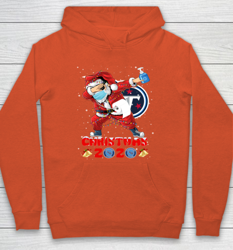 Tennessee Titans Funny Santa Claus Dabbing Christmas 2020 NFL Hoodie 3