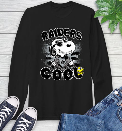 NFL Football Oakland Raiders Cool Snoopy Shirt Long Sleeve T-Shirt