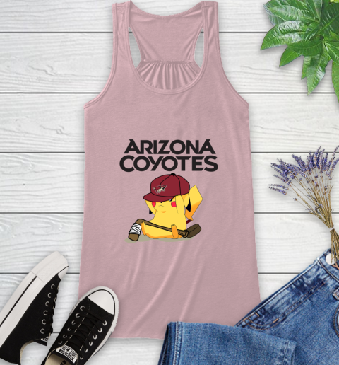NHL Pikachu Hockey Sports Arizona Coyotes Racerback Tank 11
