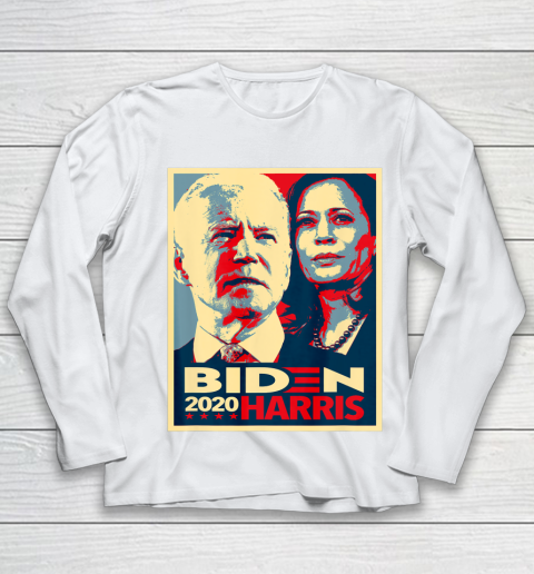 Joe Biden Kamala Harris Hope  Biden Harris 2020 Youth Long Sleeve 2