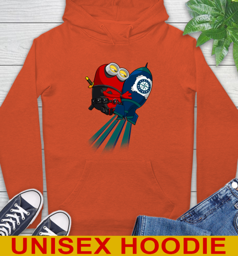MLB Baseball Seattle Mariners Deadpool Minion Marvel Shirt Hoodie 4