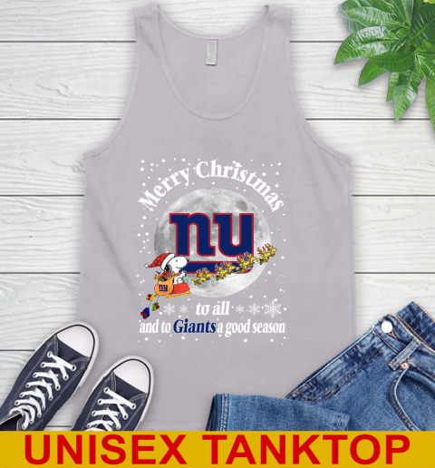 New York Giants Merry Christmas To All And To Giants A Good Season NFL Football Sports Tank Top 3