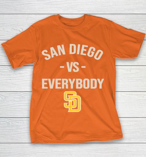 San Diego Padres Vs Everybody Youth T-Shirt - Image 5