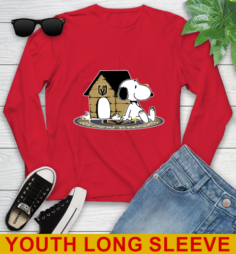 NHL Hockey Vegas Golden Knights Snoopy The Peanuts Movie Shirt Youth Long Sleeve 11